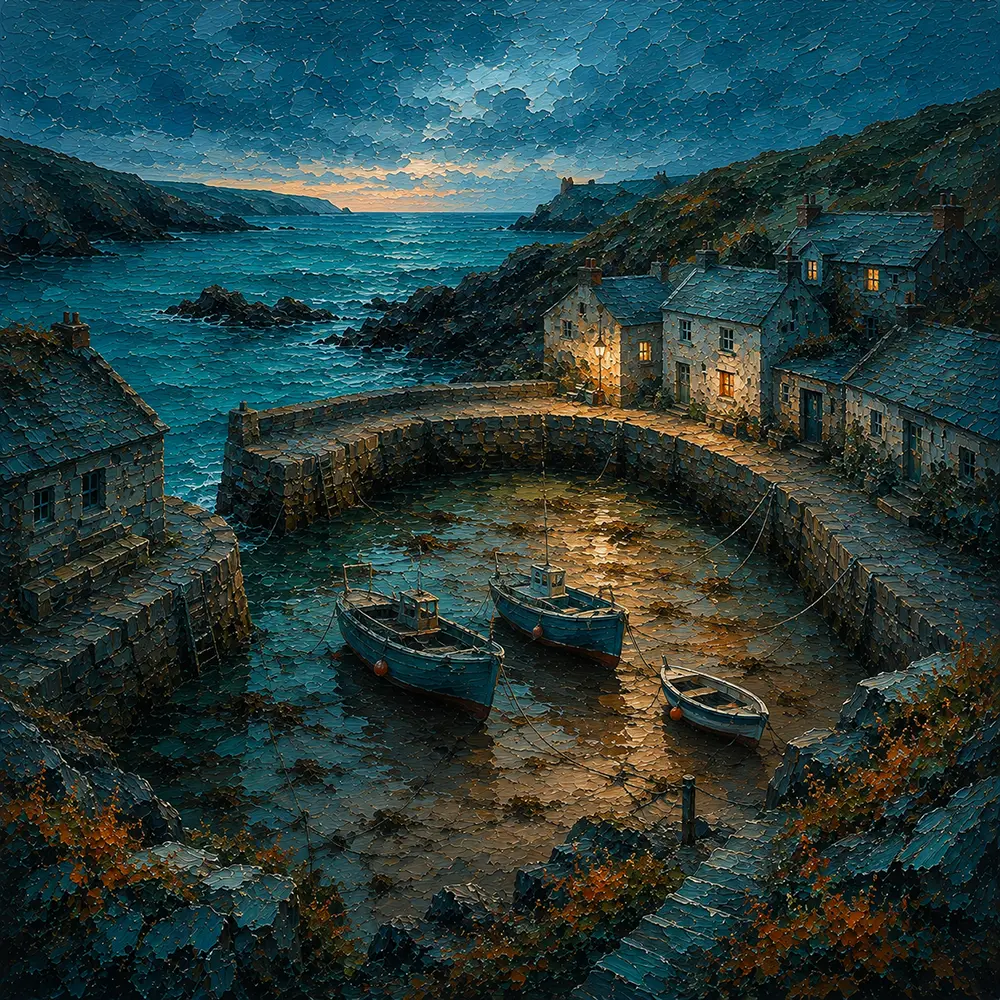 Cornish Echo Cornwall Wall Art Cornish Tide Art Print