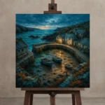 Premium Wall Art Kare Html Edition – CP-UK-CC-S-004 displayed on a studio easel