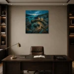 Premium Wall Art Kare Html Edition – CP-UK-CC-S-004 displayed in a contemporary gallery-inspired room