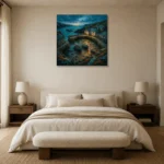 Premium Wall Art Kare Html Edition – CP-UK-CC-S-004 showcased in an elegant minimalist interior