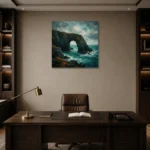 Premium Wall Art Kare Html Edition – CP-UK-CC-S-005 displayed in a contemporary gallery-inspired room