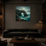 Premium Wall Art Kare Html Edition – CP-UK-CC-S-005 shown in a warm modern interior