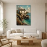 Premium Wall Art Dikey Html Edition – CP-UK-CC-V-001 styled in a refined neutral interior