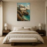 Premium Wall Art Dikey Html Edition – CP-UK-CC-V-001 showcased in an elegant minimalist interior