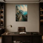 Premium Wall Art Dikey Html Edition – CP-UK-CC-V-002 displayed in a contemporary gallery-inspired room