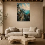 Premium Wall Art Dikey Html Edition – CP-UK-CC-V-002 presented in a sophisticated home setting