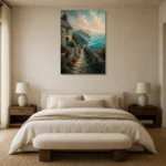 Premium Wall Art Dikey Html Edition – CP-UK-CC-V-002 showcased in an elegant minimalist interior