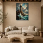 Premium Wall Art Dikey Html Edition – CP-UK-CC-V-003 presented in a sophisticated home setting