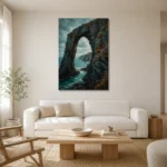 Premium Wall Art Dikey Html Edition – CP-UK-CC-V-005 styled in a refined neutral interior