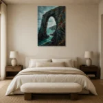 Premium Wall Art Dikey Html Edition – CP-UK-CC-V-005 showcased in an elegant minimalist interior