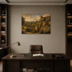 Premium Wall Art Yatay Html Edition – CP-UK-CP-H-001 displayed in a contemporary gallery-inspired room