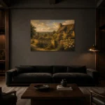 Premium Wall Art Yatay Html Edition – CP-UK-CP-H-001 shown in a warm modern interior