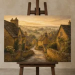 Premium Wall Art Yatay Html Edition – CP-UK-CP-H-002 displayed on a studio easel
