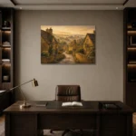 Premium Wall Art Yatay Html Edition – CP-UK-CP-H-002 displayed in a contemporary gallery-inspired room