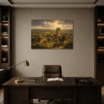 Premium Wall Art Yatay Html Edition – CP-UK-CP-H-003 displayed in a contemporary gallery-inspired room
