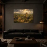 Premium Wall Art Yatay Html Edition – CP-UK-CP-H-003 shown in a warm modern interior