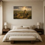 Premium Wall Art Yatay Html Edition – CP-UK-CP-H-003 showcased in an elegant minimalist interior