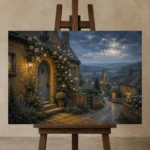 Premium Wall Art Yatay Html Edition – CP-UK-CP-H-004 displayed on a studio easel