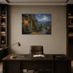Premium Wall Art Yatay Html Edition – CP-UK-CP-H-004 displayed in a contemporary gallery-inspired room