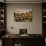Premium Wall Art Yatay Html Edition – CP-UK-CP-H-005 displayed in a contemporary gallery-inspired room