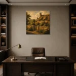 Premium Wall Art Kare Html Edition – CP-UK-CP-S-001 displayed in a contemporary gallery-inspired room