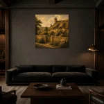 Premium Wall Art Kare Html Edition – CP-UK-CP-S-001 shown in a warm modern interior