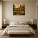Premium Wall Art Kare Html Edition – CP-UK-CP-S-001 showcased in an elegant minimalist interior