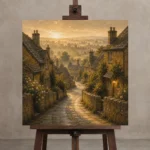 Premium Wall Art Kare Html Edition – CP-UK-CP-S-002 displayed on a studio easel