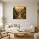 Premium Wall Art Kare Html Edition – CP-UK-CP-S-002 styled in a refined neutral interior