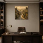Premium Wall Art Kare Html Edition – CP-UK-CP-S-002 displayed in a contemporary gallery-inspired room