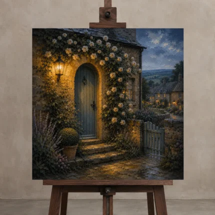 Premium Wall Art Kare Html Edition – CP-UK-CP-S-004 displayed on a studio easel
