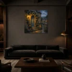Premium Wall Art Kare Html Edition – CP-UK-CP-S-004 shown in a warm modern interior