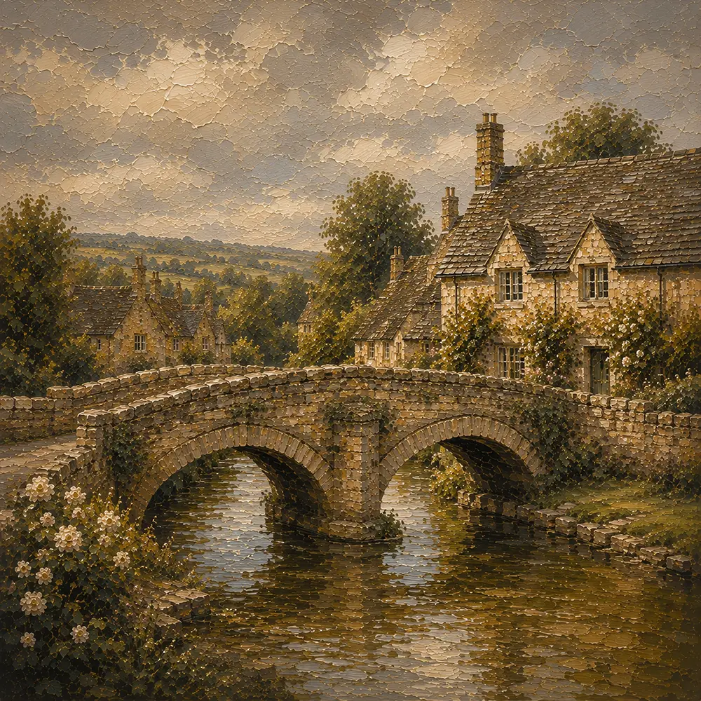 Cotswold Emblem Cotswolds Wall Art Cotswold Honey Art Print