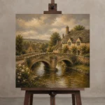 Premium Wall Art Kare Html Edition – CP-UK-CP-S-005 displayed on a studio easel
