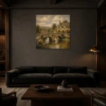 Premium Wall Art Kare Html Edition – CP-UK-CP-S-005 shown in a warm modern interior