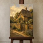 Premium Wall Art Dikey Html Edition – CP-UK-CP-V-001 displayed on a studio easel