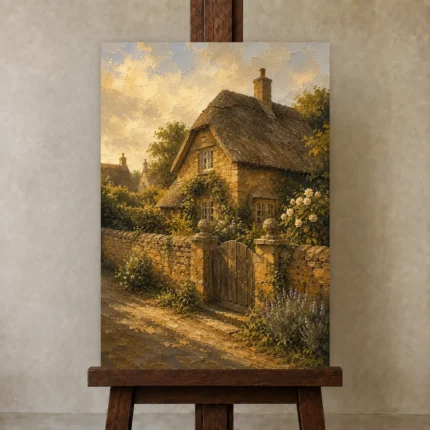 Premium Wall Art Dikey Html Edition – CP-UK-CP-V-001 displayed on a studio easel