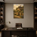 Premium Wall Art Dikey Html Edition – CP-UK-CP-V-001 displayed in a contemporary gallery-inspired room
