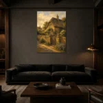 Premium Wall Art Dikey Html Edition – CP-UK-CP-V-001 shown in a warm modern interior