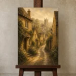 Premium Wall Art Dikey Html Edition – CP-UK-CP-V-002 displayed on a studio easel