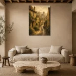 Premium Wall Art Dikey Html Edition – CP-UK-CP-V-002 presented in a sophisticated home setting