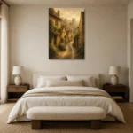 Premium Wall Art Dikey Html Edition – CP-UK-CP-V-002 showcased in an elegant minimalist interior