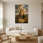 Premium Wall Art Dikey Html Edition – CP-UK-CP-V-003 styled in a refined neutral interior