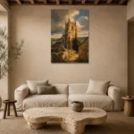 Premium Wall Art Dikey Html Edition – CP-UK-CP-V-003 presented in a sophisticated home setting