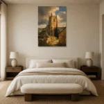 Premium Wall Art Dikey Html Edition – CP-UK-CP-V-003 showcased in an elegant minimalist interior