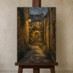Premium Wall Art Dikey Html Edition – CP-UK-CP-V-004 displayed on a studio easel