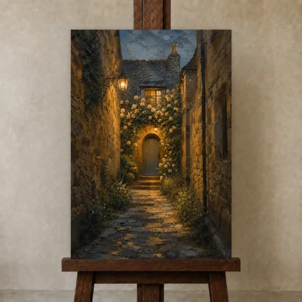 Premium Wall Art Dikey Html Edition – CP-UK-CP-V-004 displayed on a studio easel