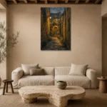 Premium Wall Art Dikey Html Edition – CP-UK-CP-V-004 presented in a sophisticated home setting