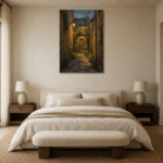 Premium Wall Art Dikey Html Edition – CP-UK-CP-V-004 showcased in an elegant minimalist interior