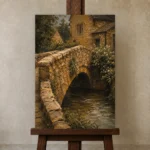 Premium Wall Art Dikey Html Edition – CP-UK-CP-V-005 displayed on a studio easel